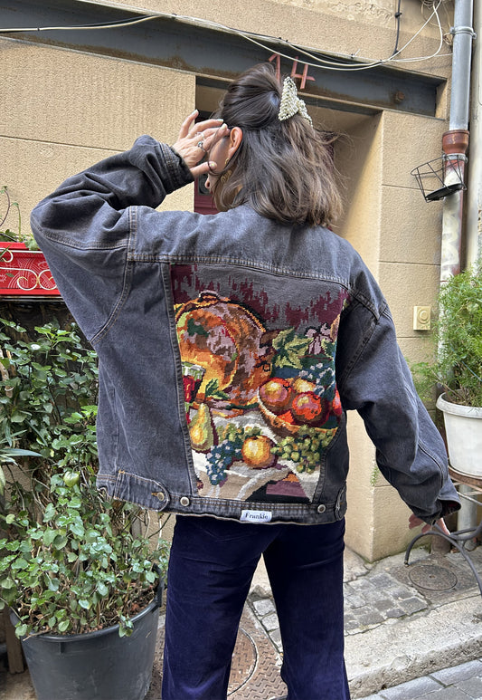 Upcycled padded  jacket Still Life  (M/L)