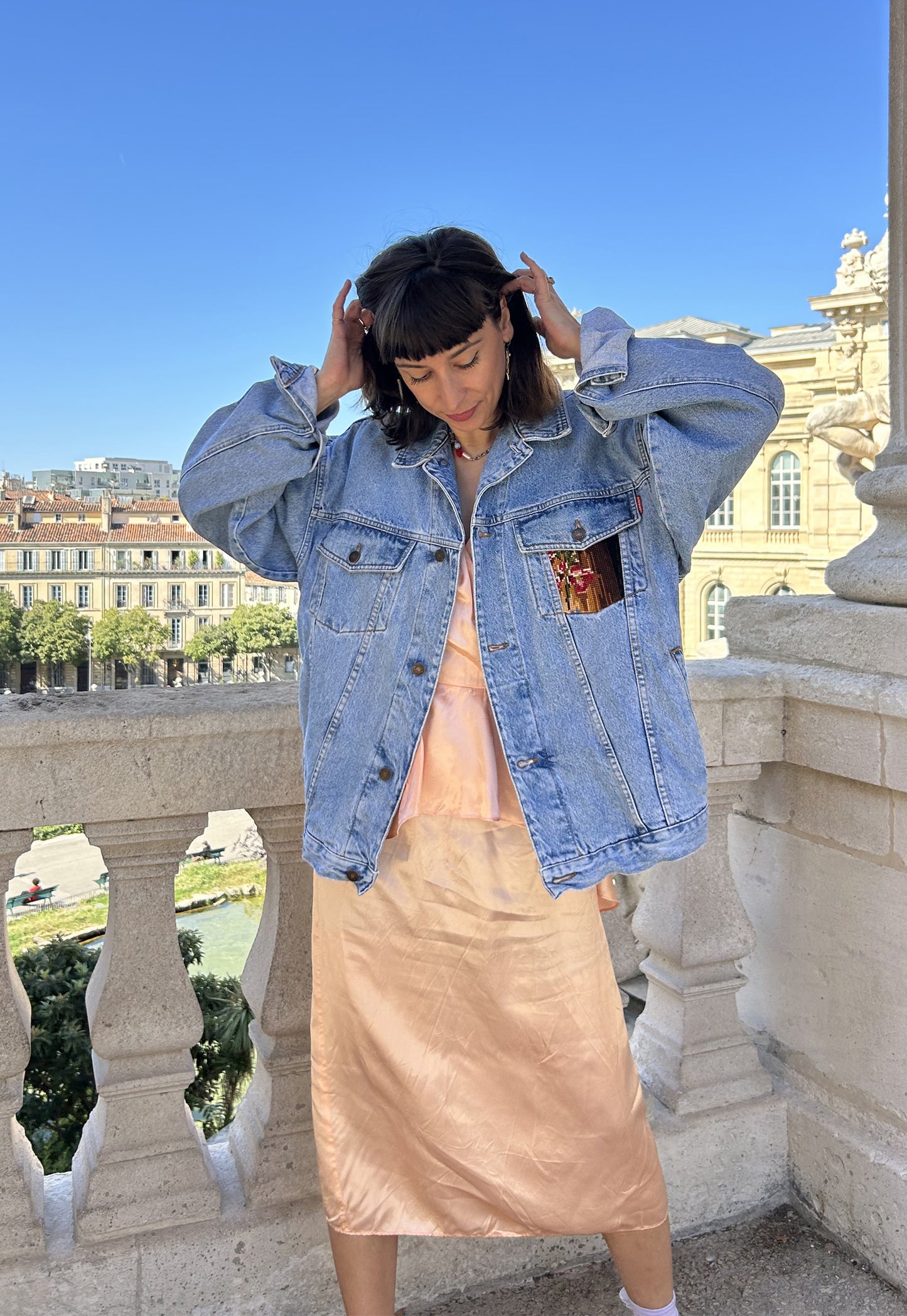 Upcycled jacket Etoile (XL)