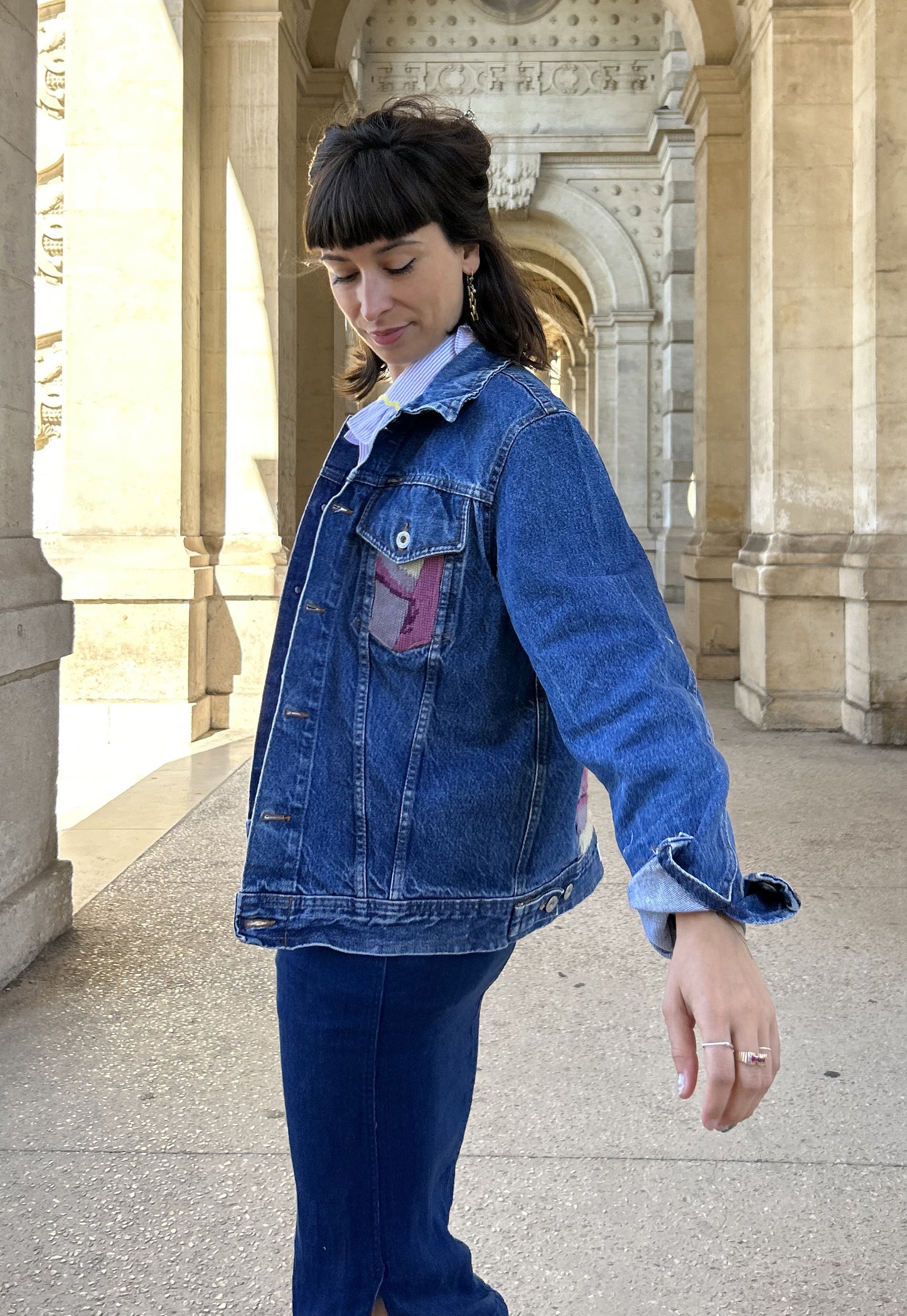 Upcycled jacket Odette (S/M)