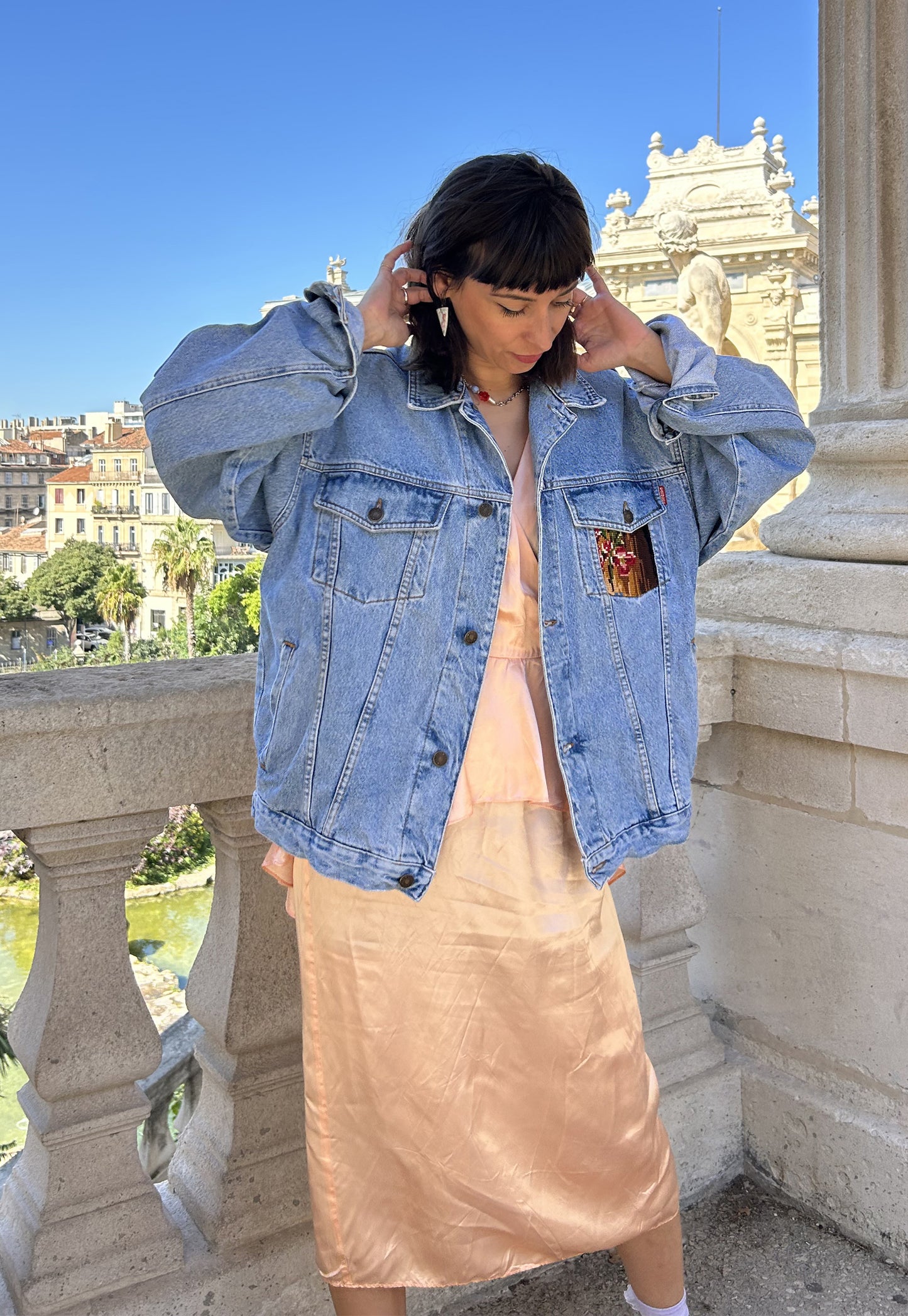 Upcycled jacket Etoile (XL)