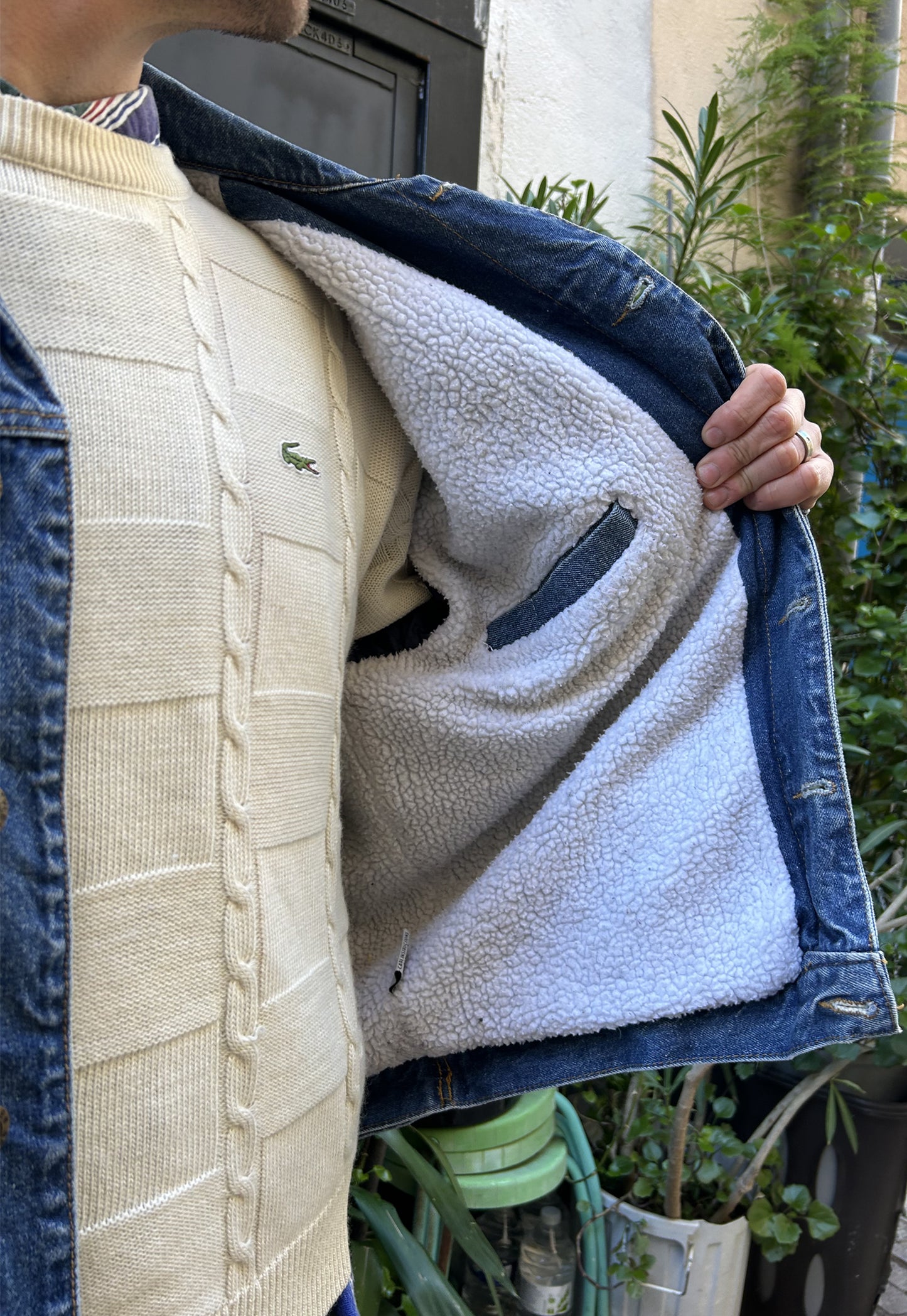 Upcycled jacket Sherpa Comtesse  (XL)