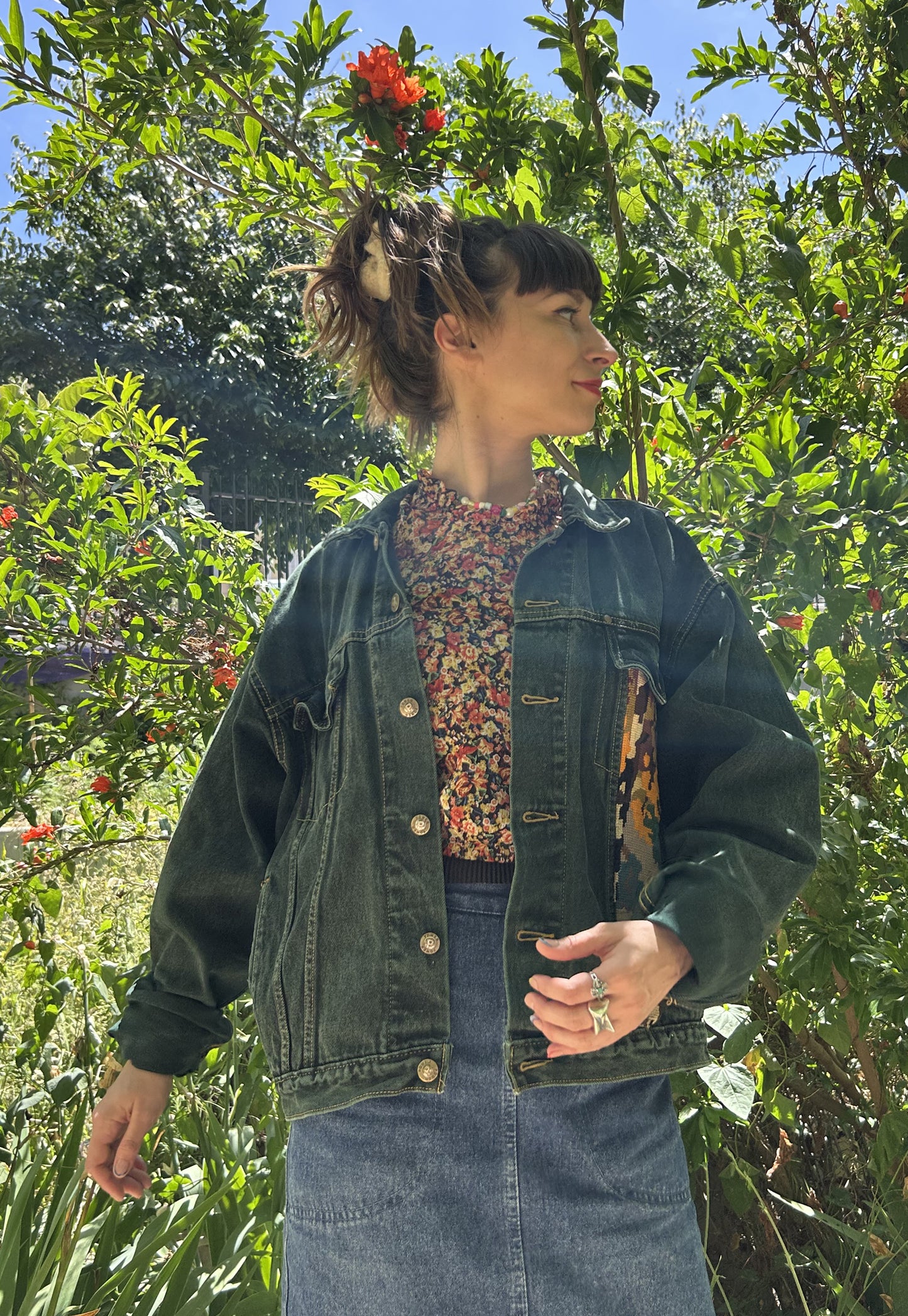 Upcycled jacket Pheasant  (L)