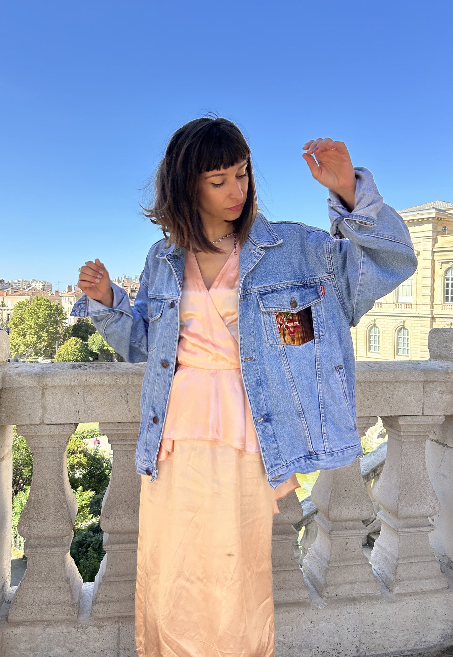 Upcycled jacket Etoile (XL)