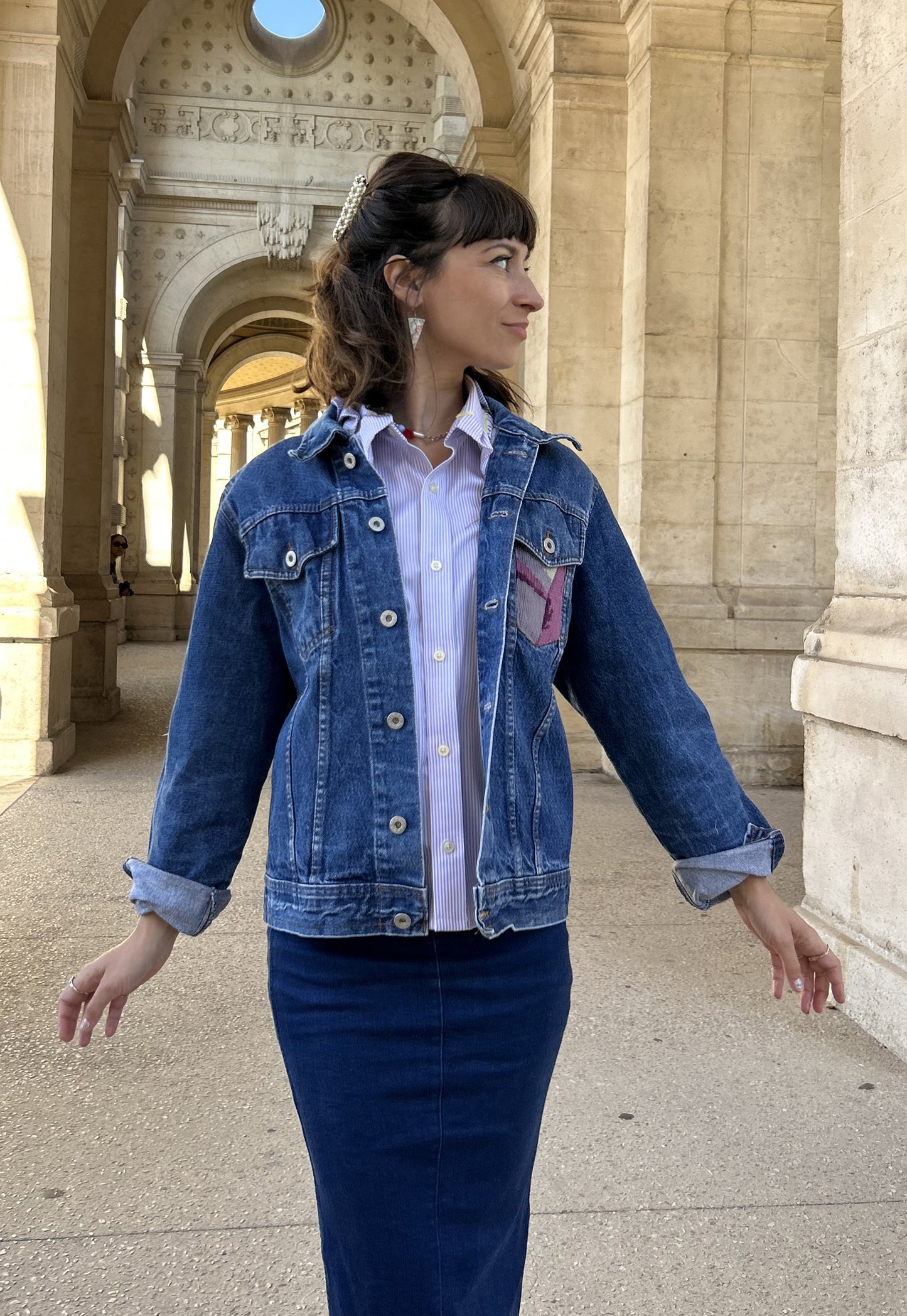 Upcycled jacket Odette (S/M)