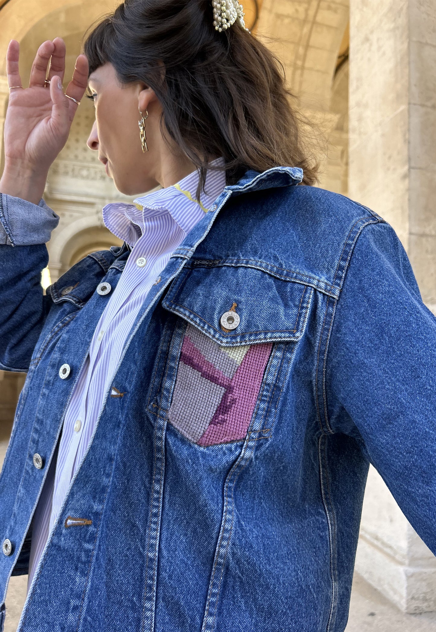 Upcycled jacket Odette (S/M)