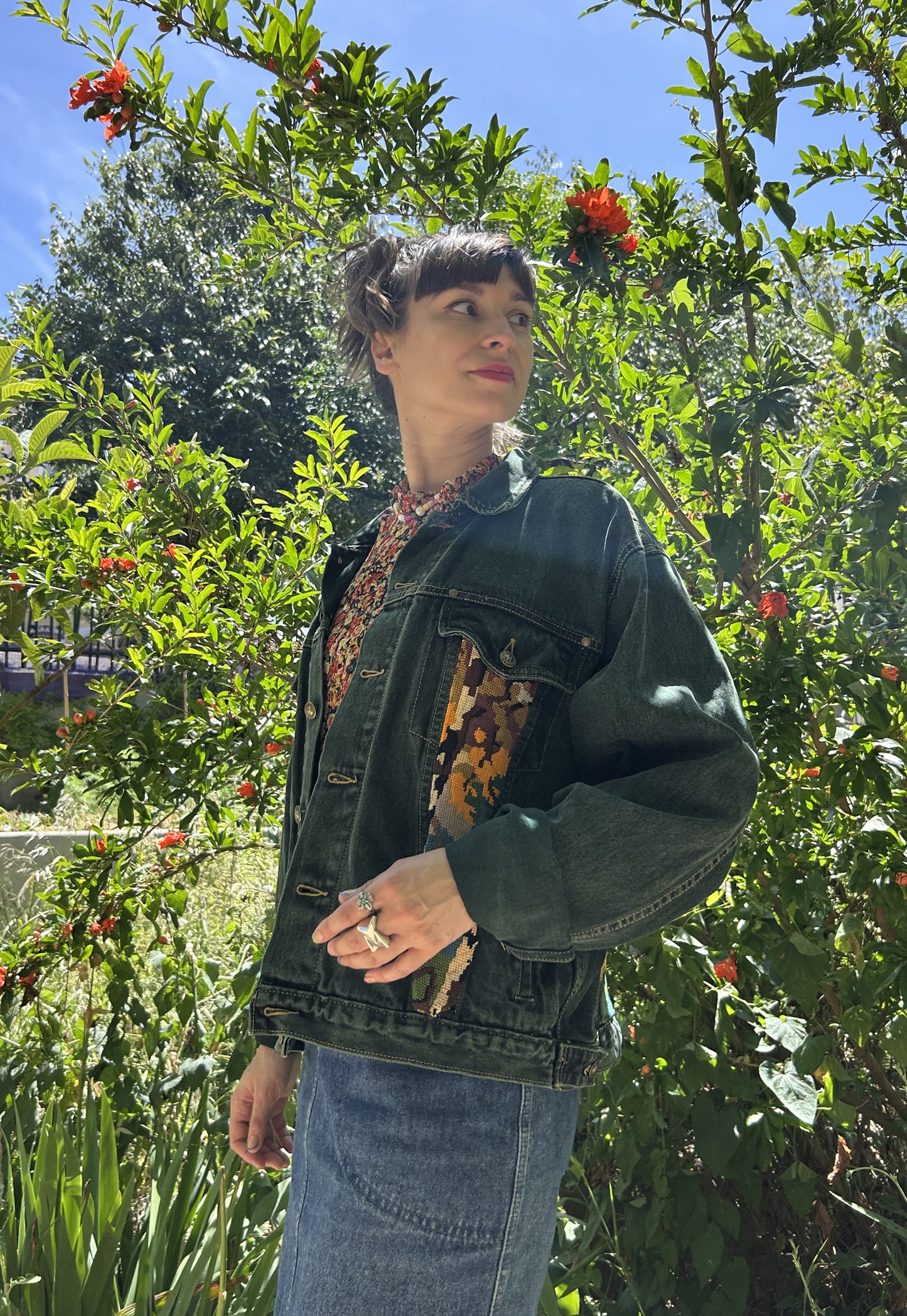 Upcycled jacket Pheasant  (L)