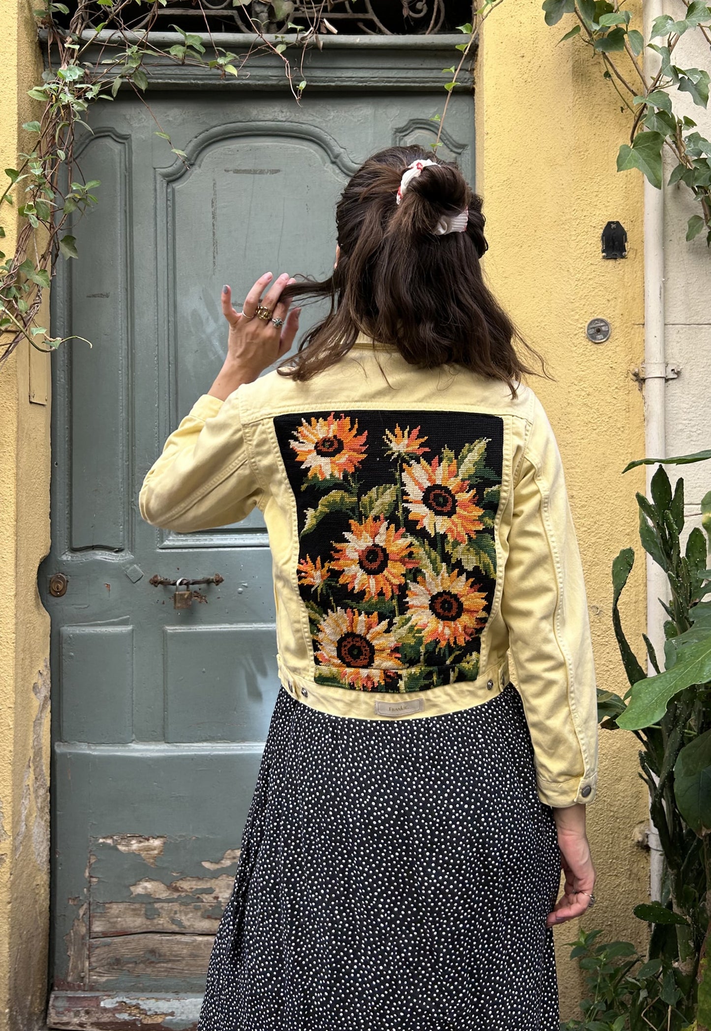Frankie upcycled jacket Les Tournesols (XS)