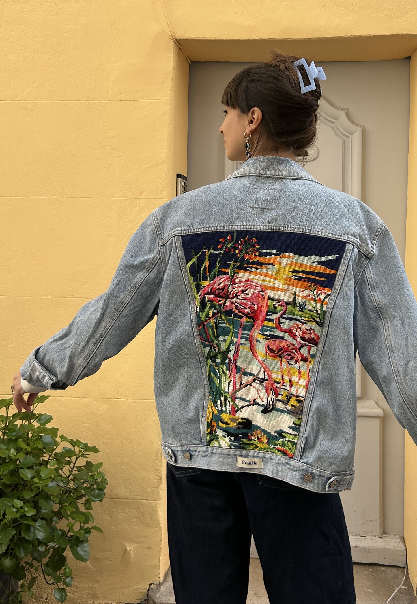 Upcycled jacket Tropical (M)