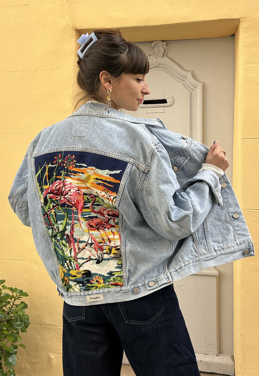 Upcycled jacket Tropical (M)