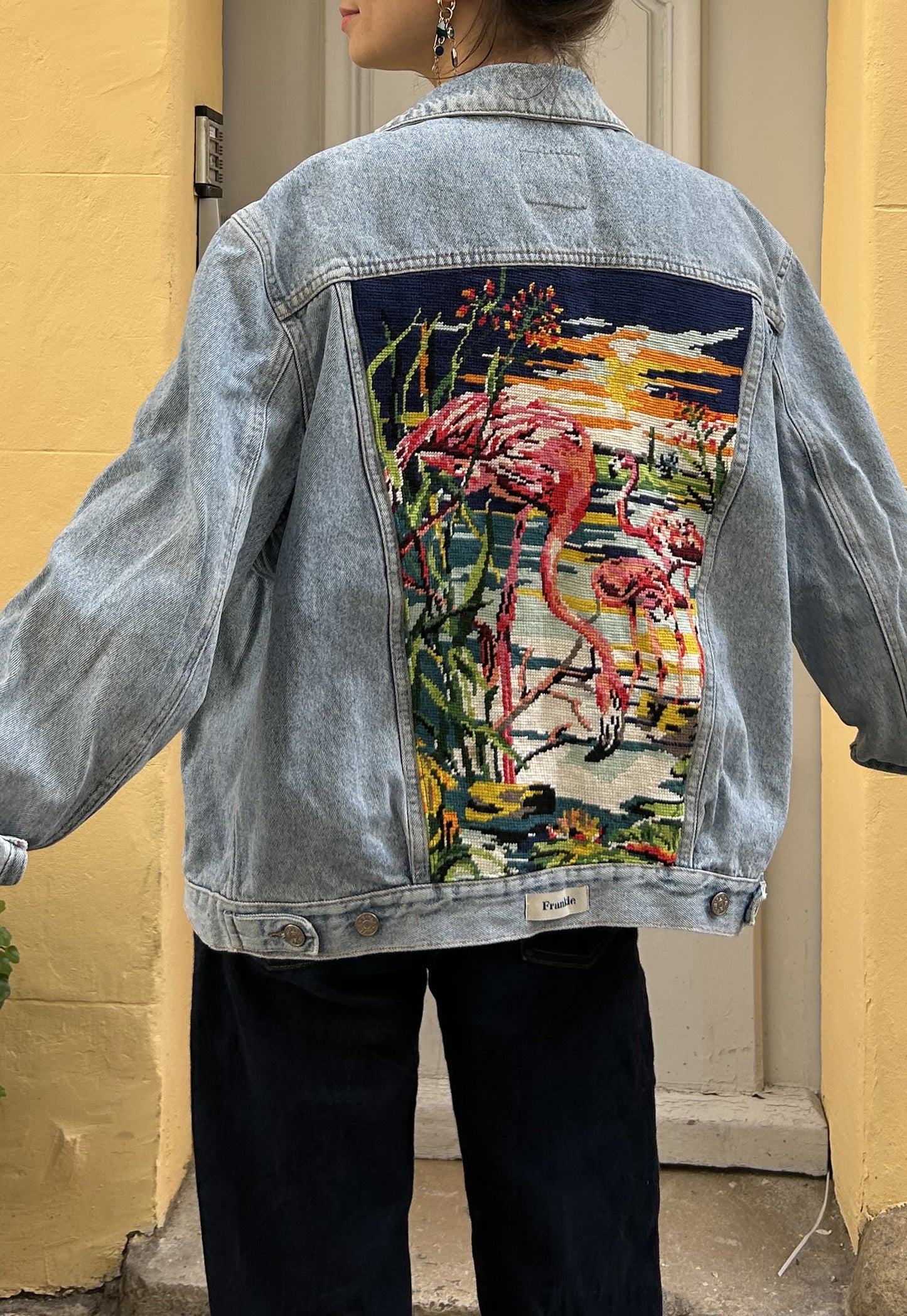 Upcycled jacket Tropical (M)
