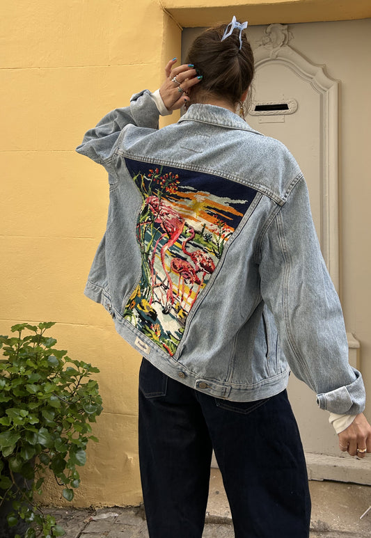 Upcycled jacket Tropical (M)
