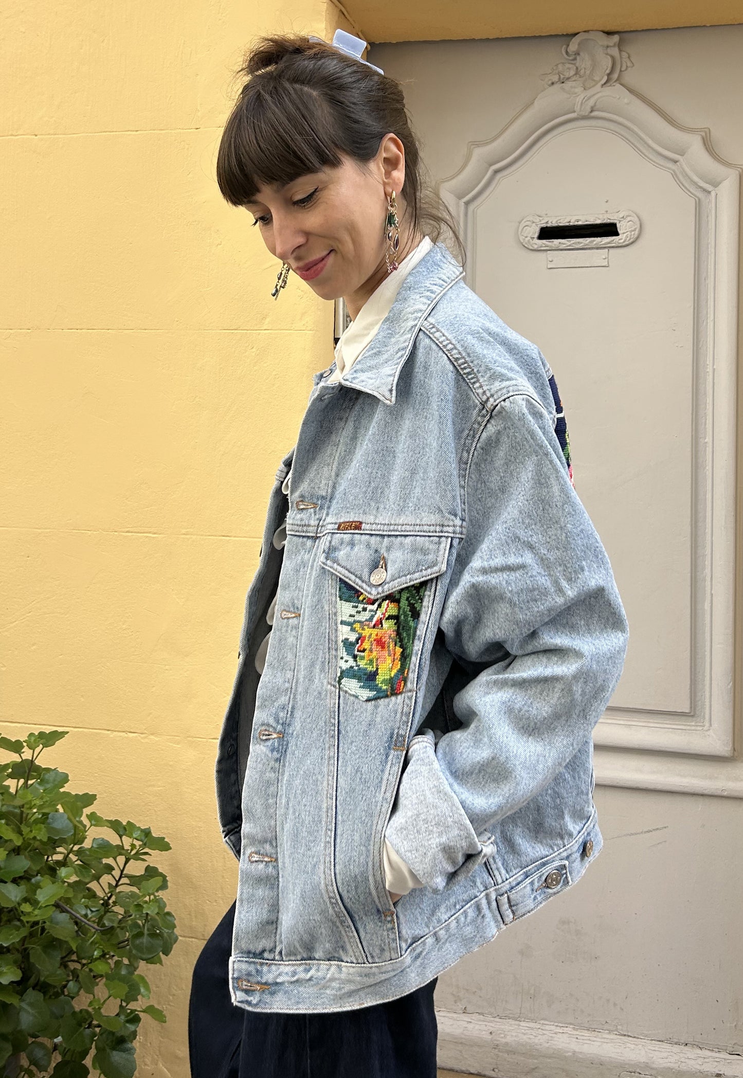 Upcycled jacket Tropical (M)