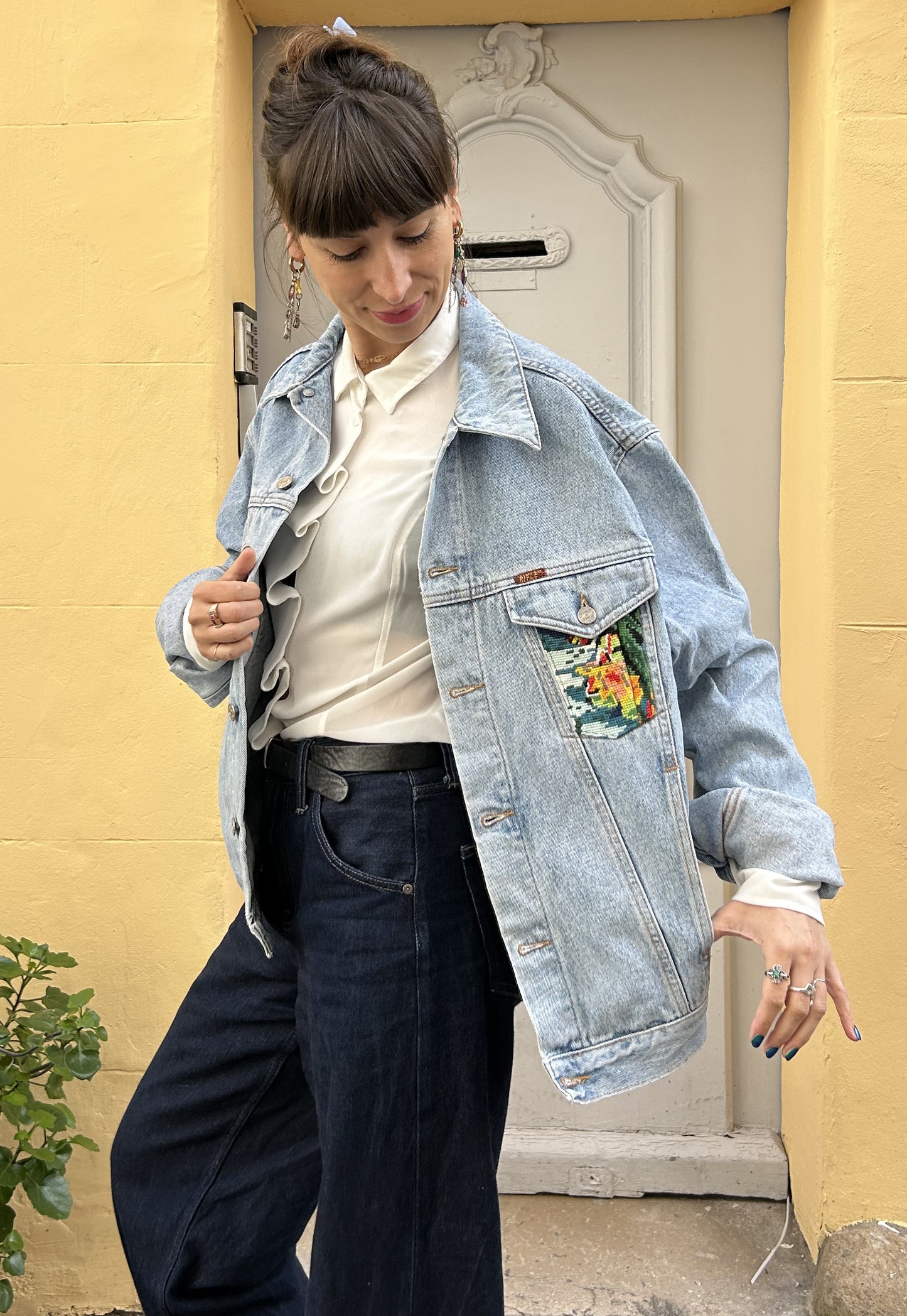 Upcycled jacket Tropical (M)