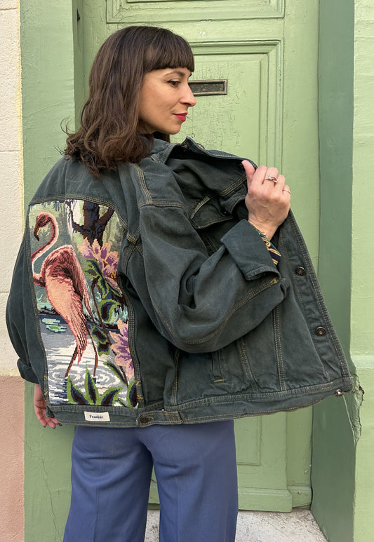 Upcycled jacket Lagoon (L)