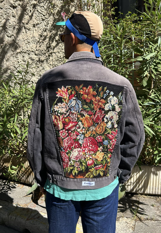 Frankie upcycled jacket Glorious  Bouquet (L)