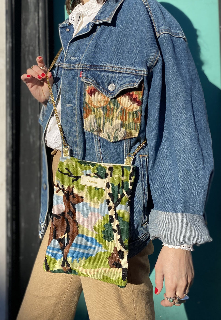 Upcycled chain bag Colette