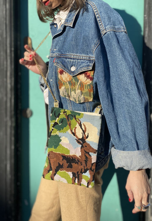 Upcycled chain bag Colette