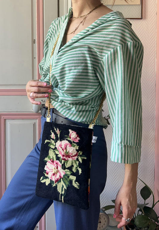 Upcycled chain bag Colette