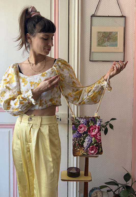 Upcycled chain bag Colette