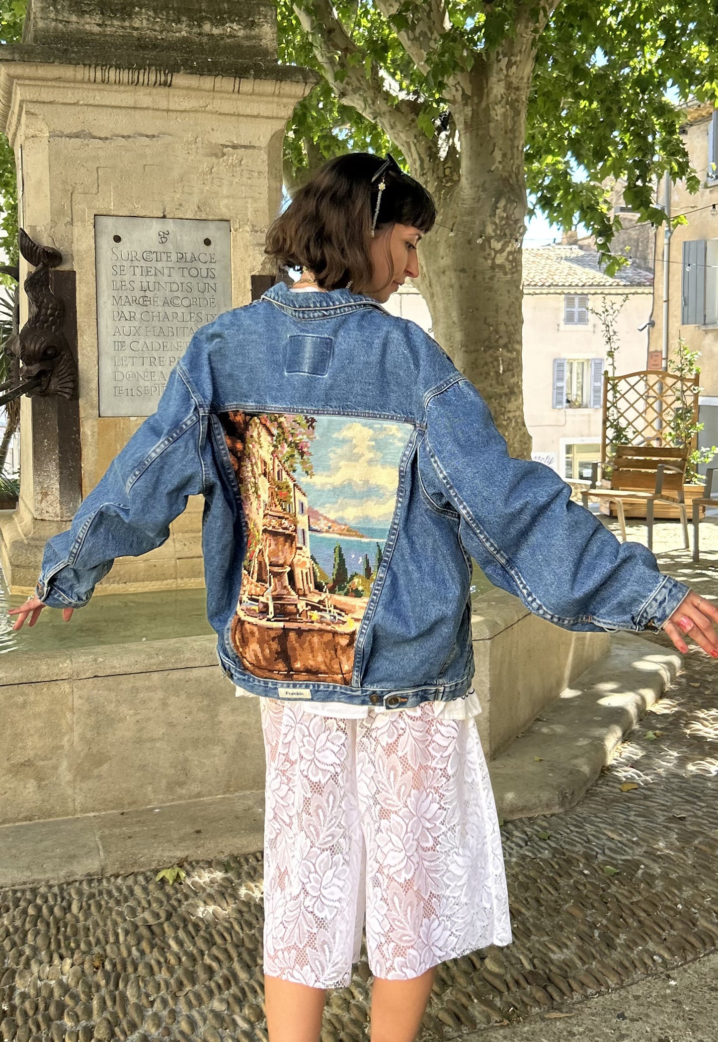 Upcycled jacket La Fontaine (L/XL)