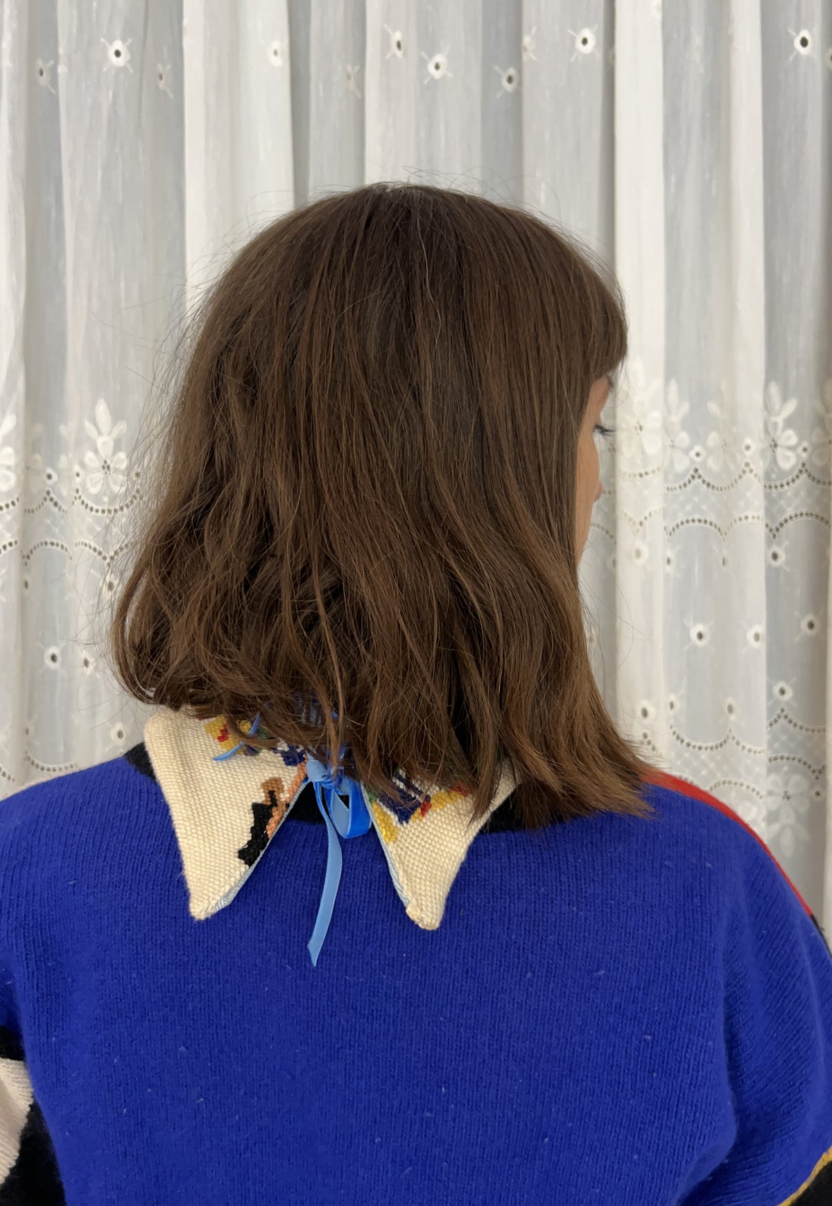 Upcycled detachable collar Simone