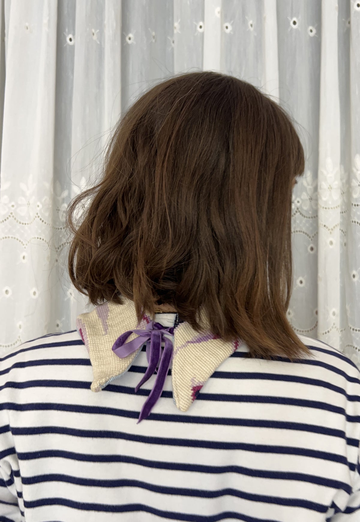 Upcycled detachable collar Simone