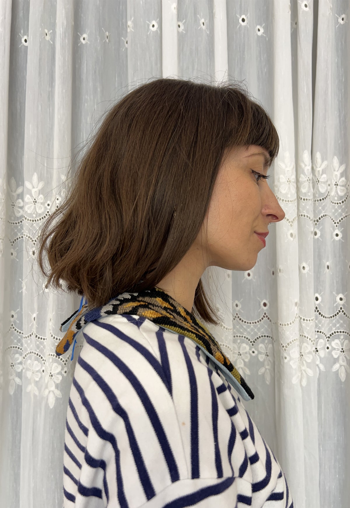 Upcycled detachable collar Simone