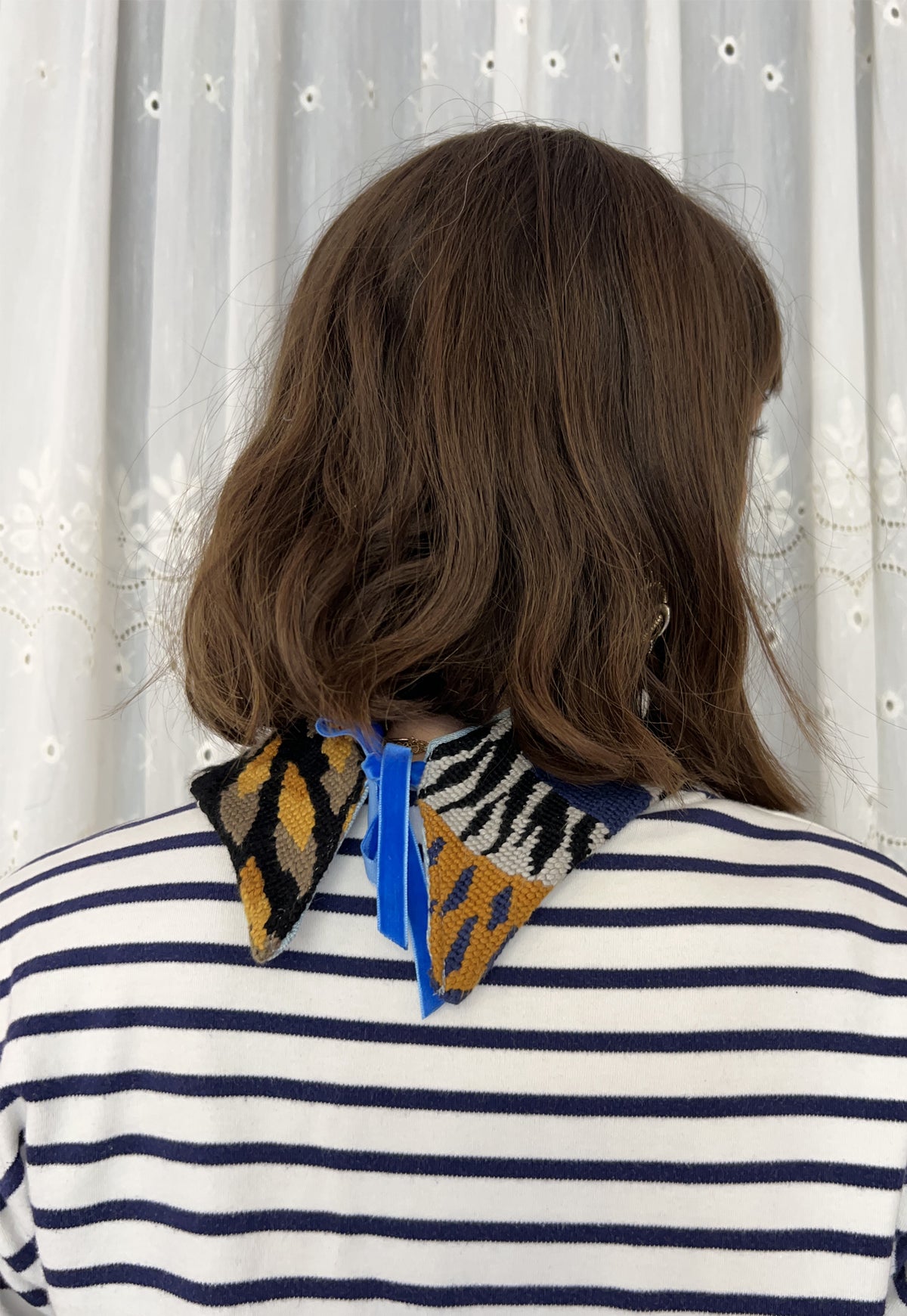 Upcycled detachable collar Simone