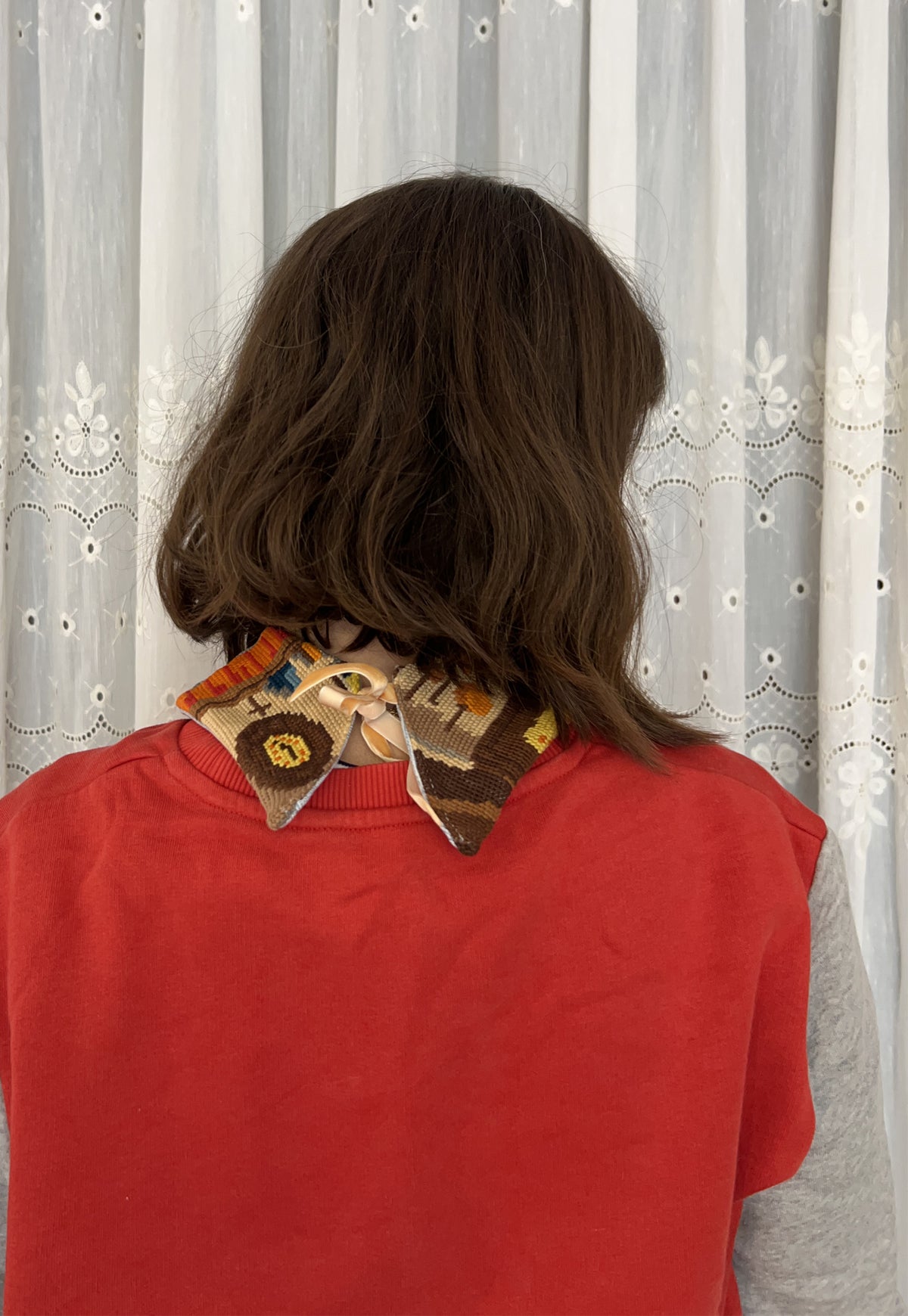Upcycled detachable collar Simone