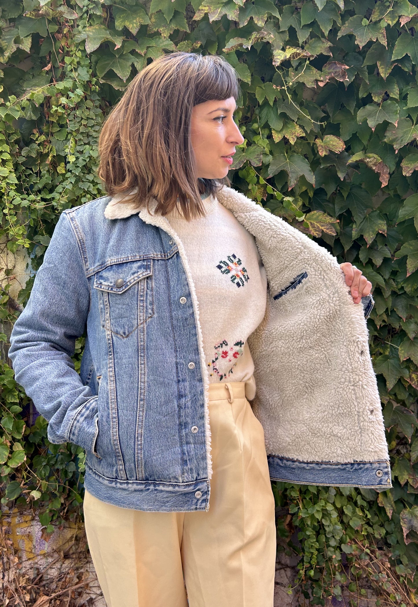 Upcycled jacket Sherpa Montagne (S)