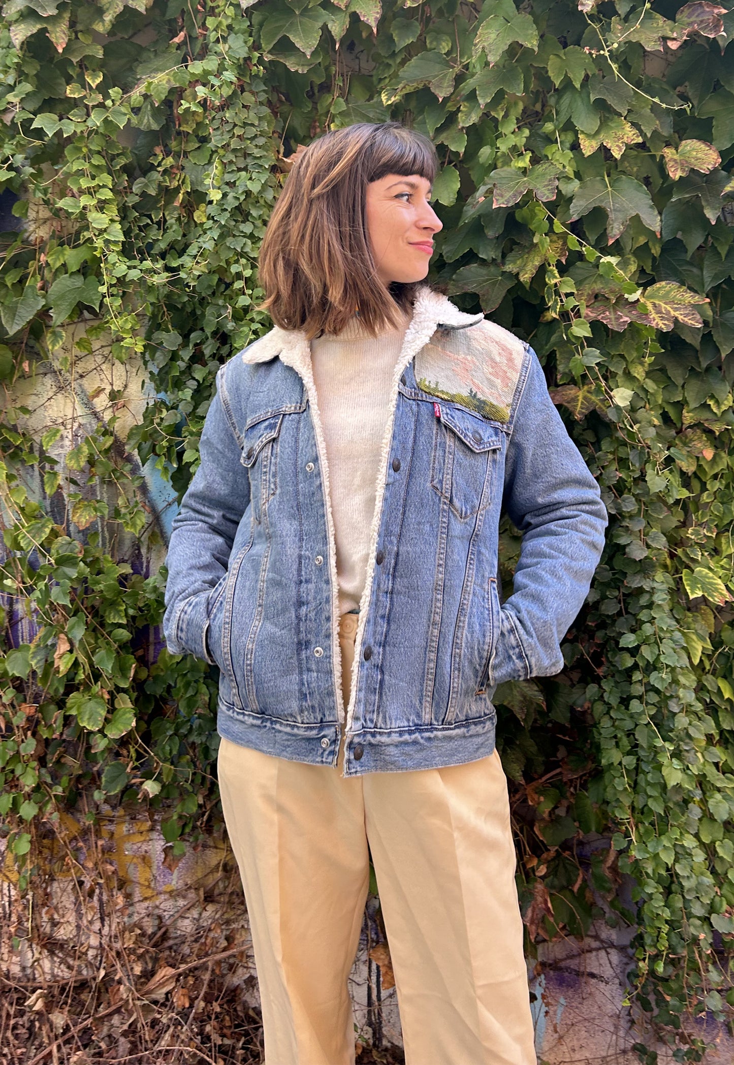 Upcycled jacket Sherpa Montagne (S)