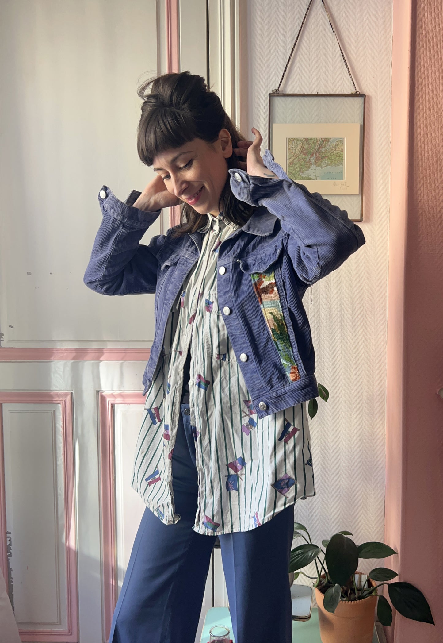 Upcycled jacket Mountain (S)