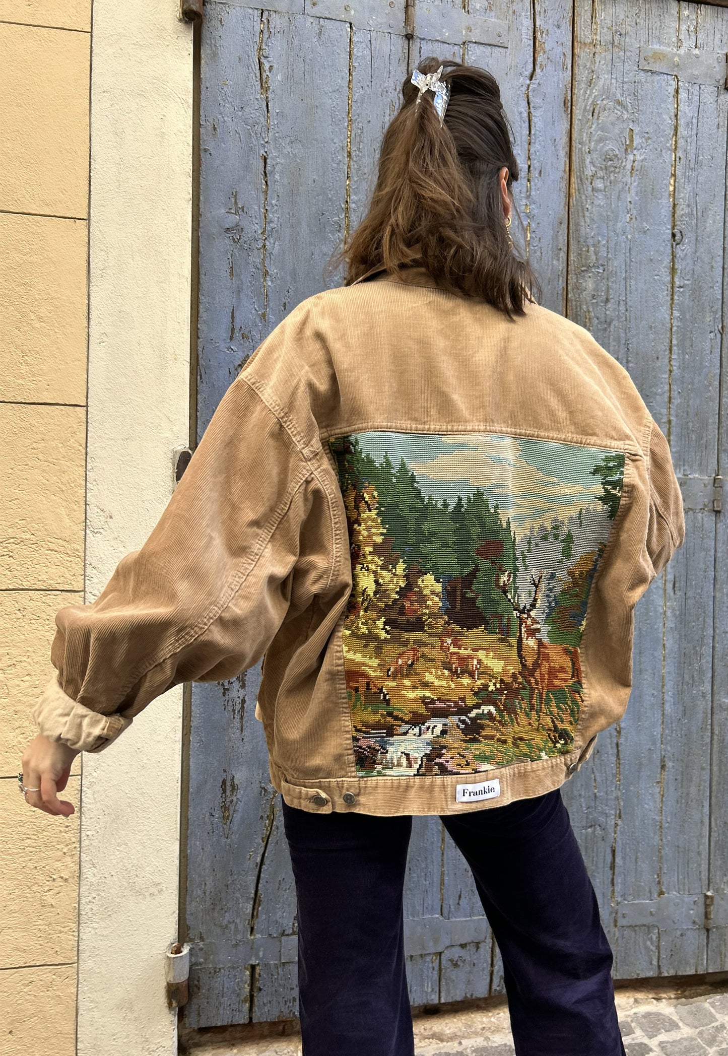 Upcycled jacket My Deer (L)