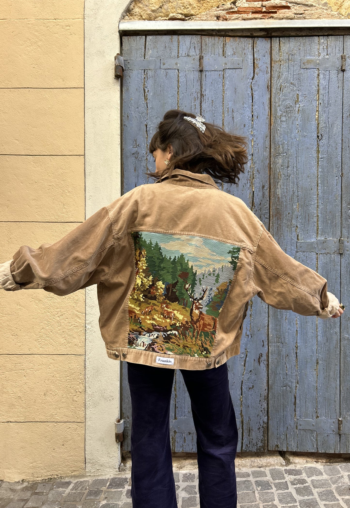 Upcycled jacket My Deer (L)