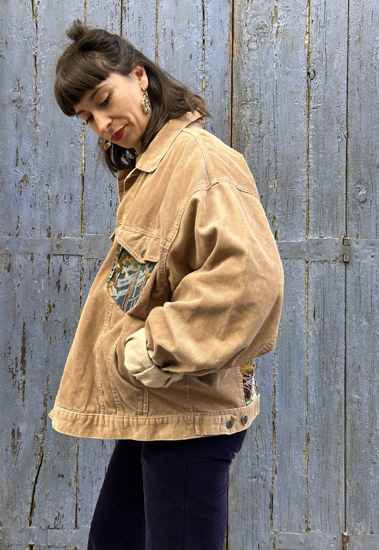 Upcycled jacket My Deer (L)