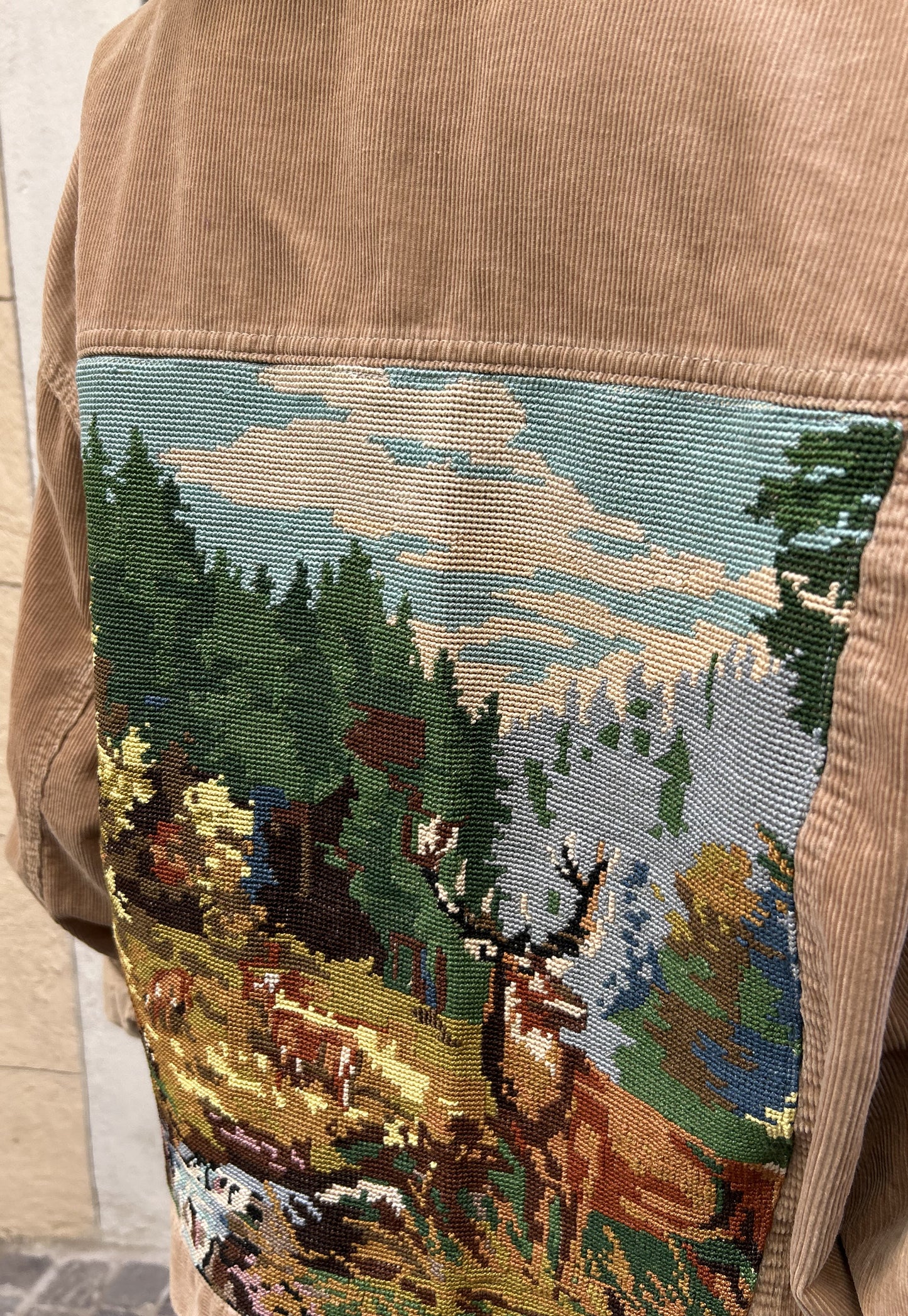 Upcycled jacket My Deer (L)