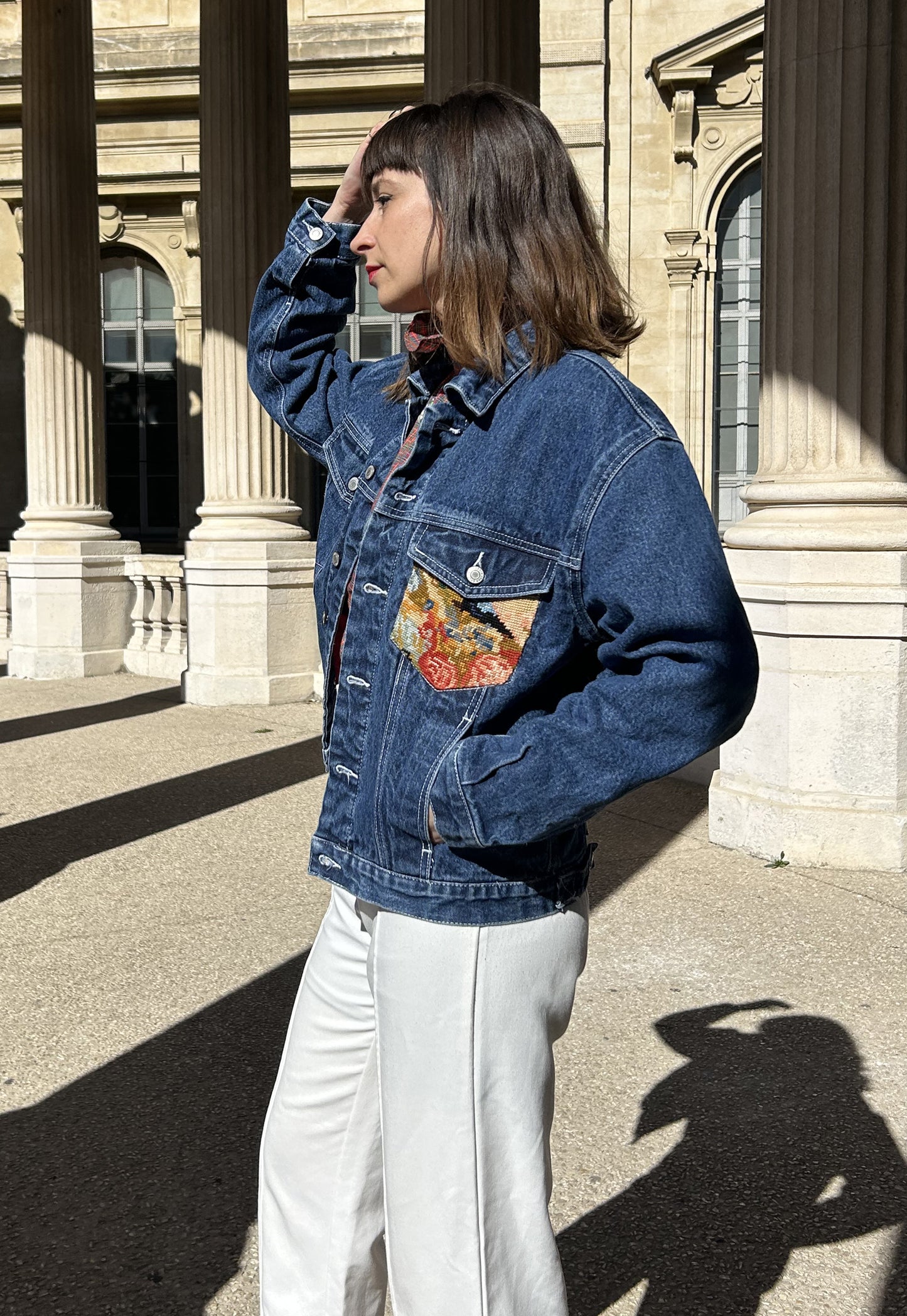 Frankie upcycled jacket Les Deux Soeurs (S/M)