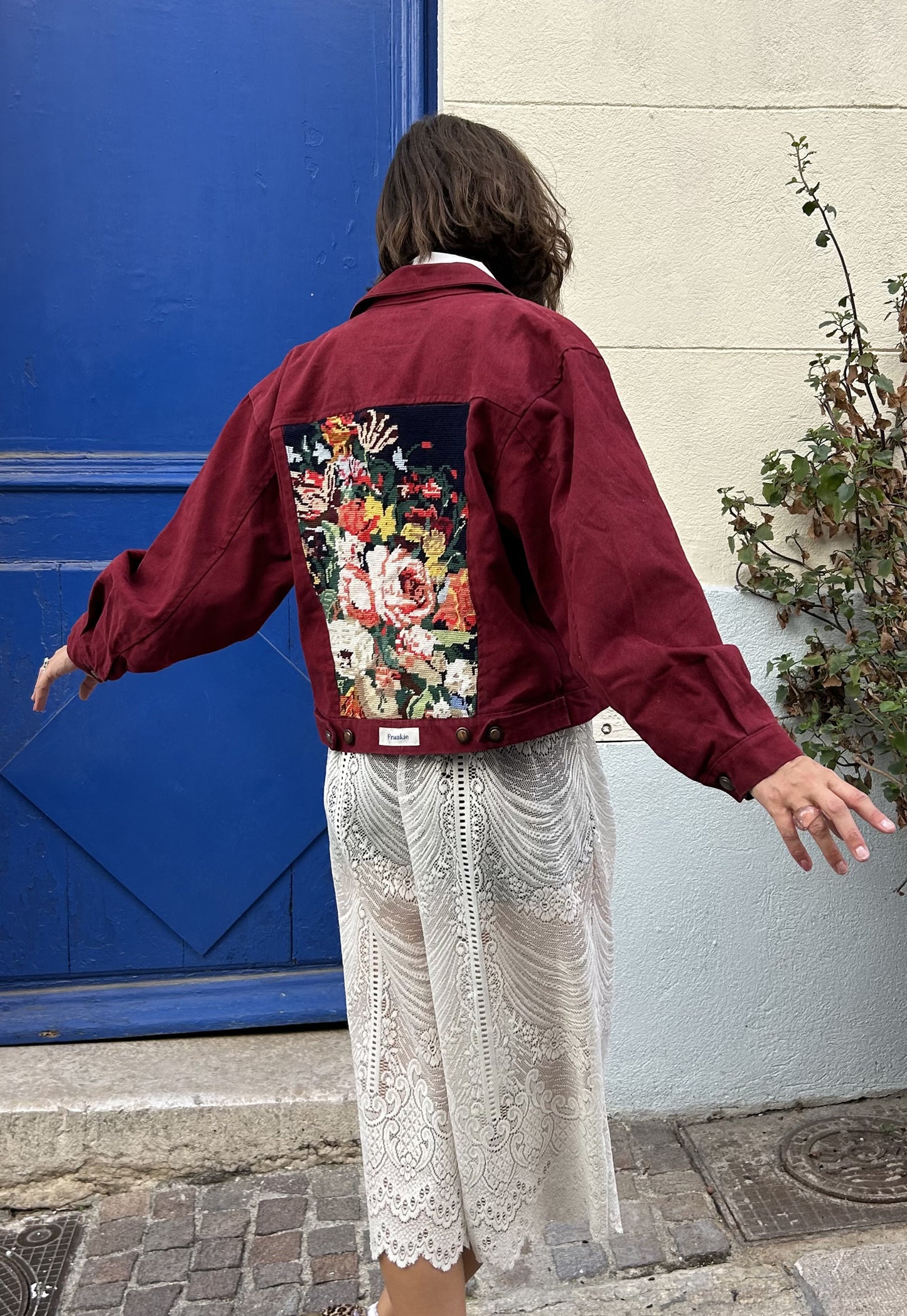Upcycled jacket Bloom (S)