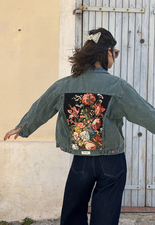 Upcycled jacket Bouquet (XS/S)