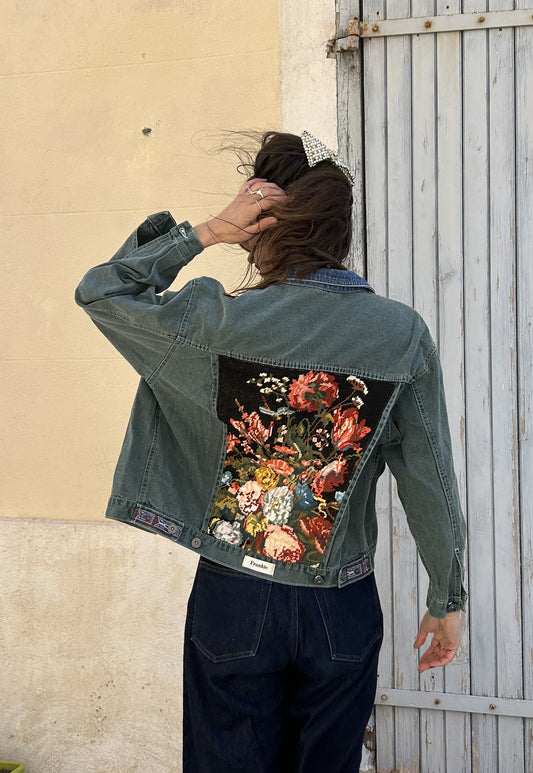 Upcycled jacket Bouquet (XS/S)