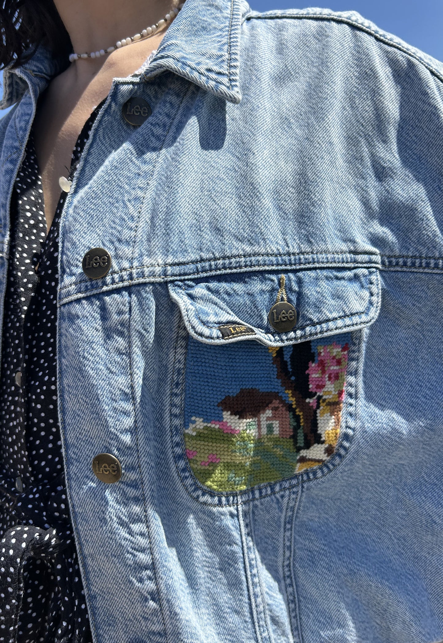 Upcycled jacket Calanque (L)