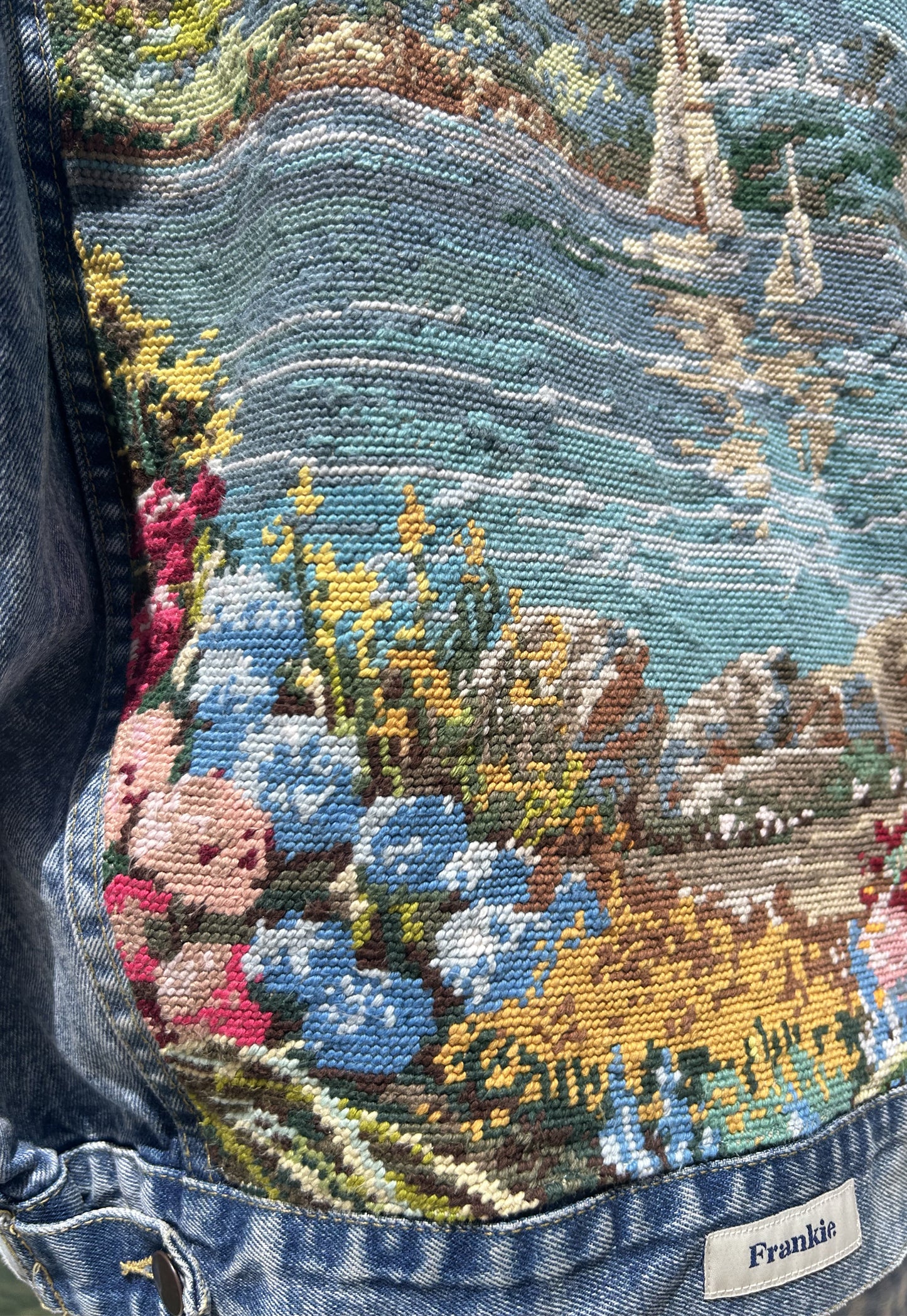 Upcycled jacket Côte Bleue (XL)