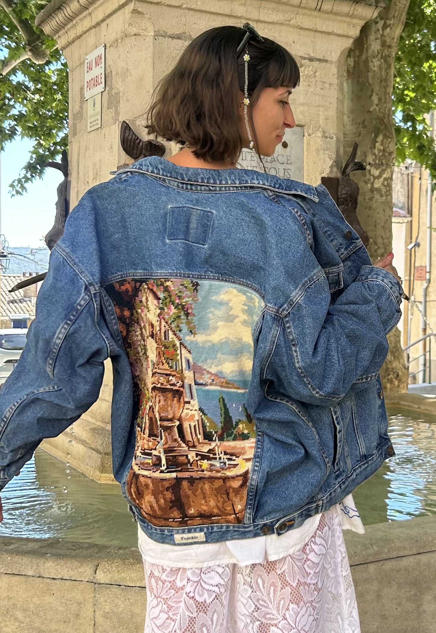 Upcycled jacket La Fontaine (L/XL)