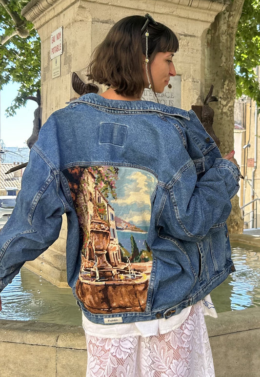 Upcycled jacket La Fontaine (L/XL)