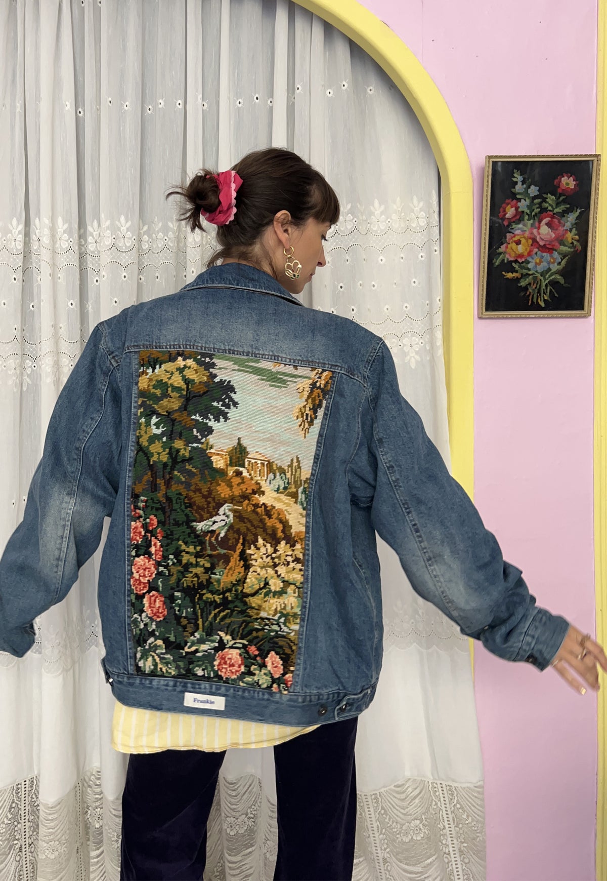 Upcycled jacket Forest (L)