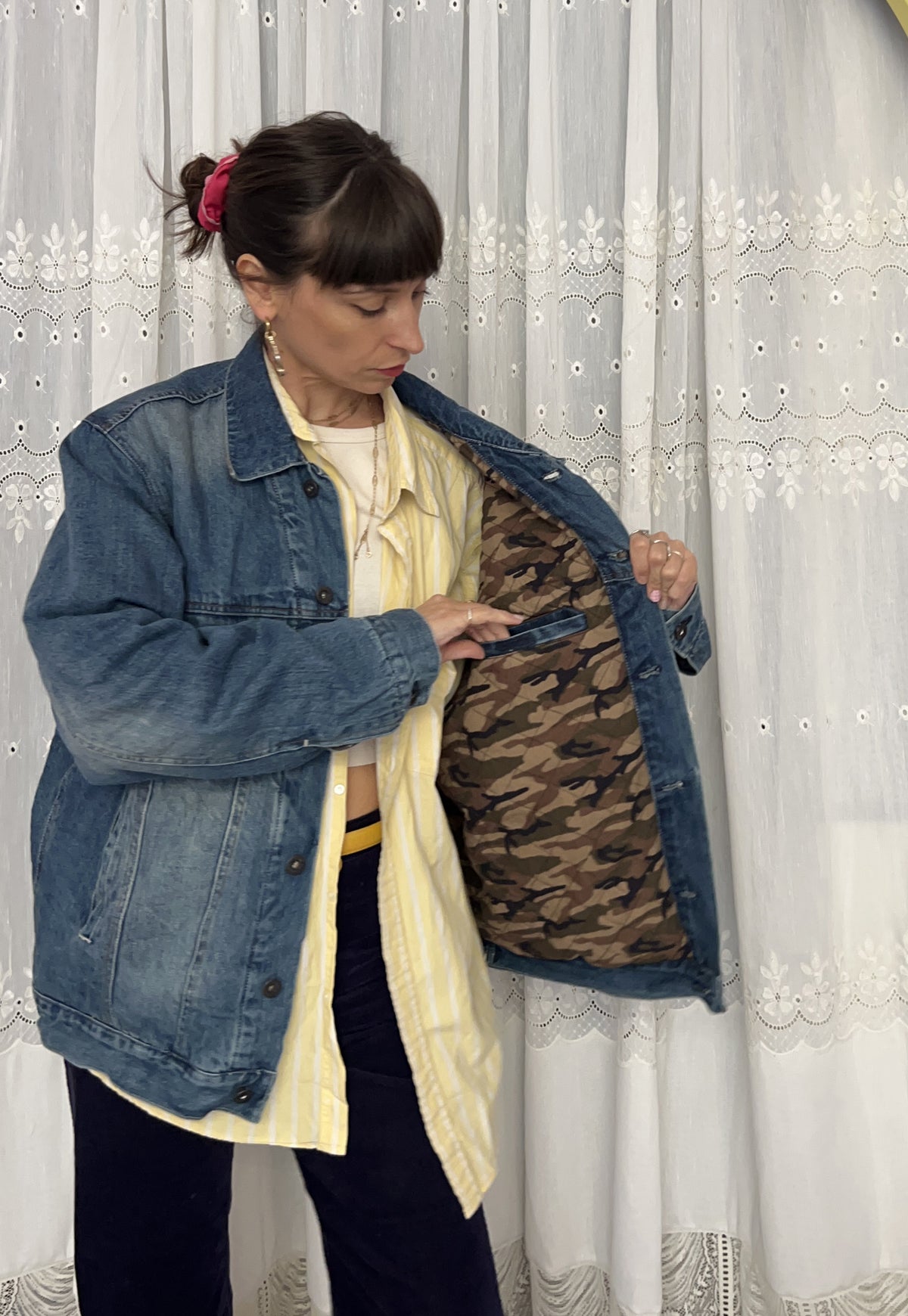 Upcycled jacket Forest (L)
