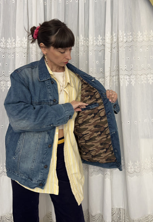 Upcycled jacket Forest (L)