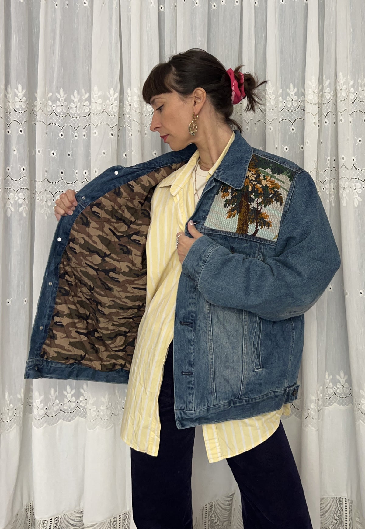 Upcycled jacket Forest (L)