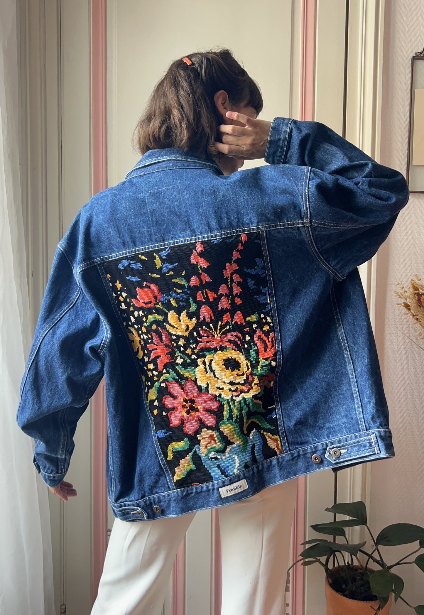 Upcycled jacket Le Bouquet  (L/XL)