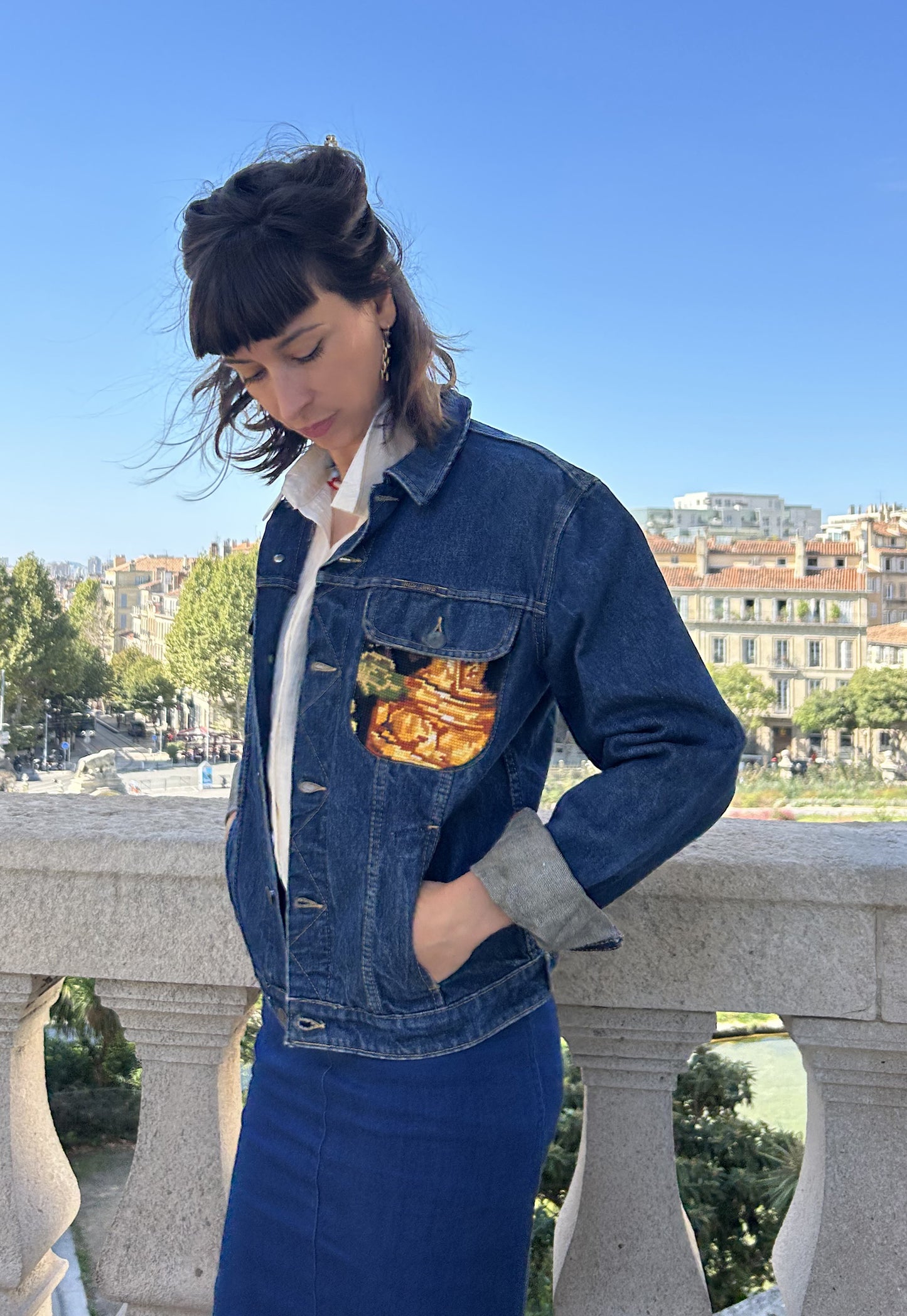 Upcycled jacket Giselle (XS/S)
